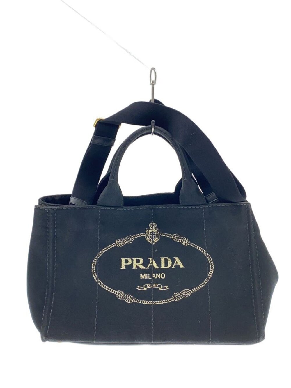 Prada Canapa tote bag prominent embroidered logo